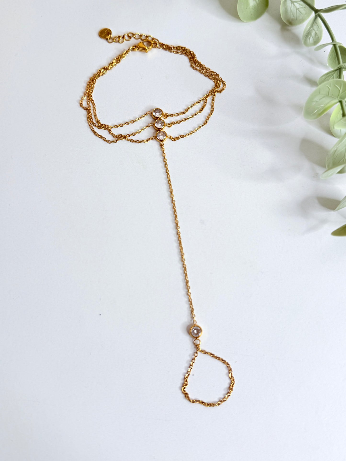 3 Hand Chain Bracelet