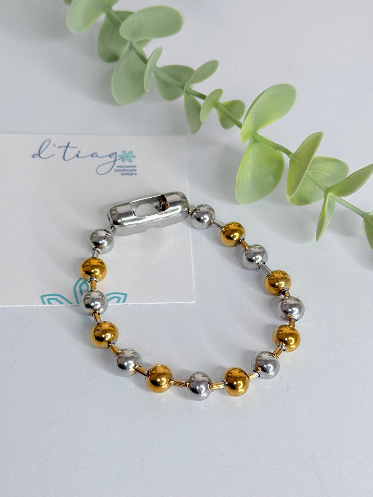 Nina 2 Tone Ball Bracelet