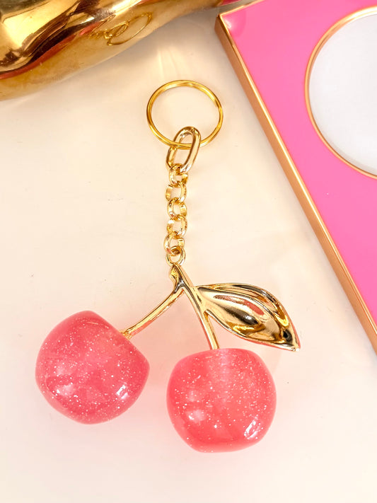 Pink Cherry keychain Llavero
