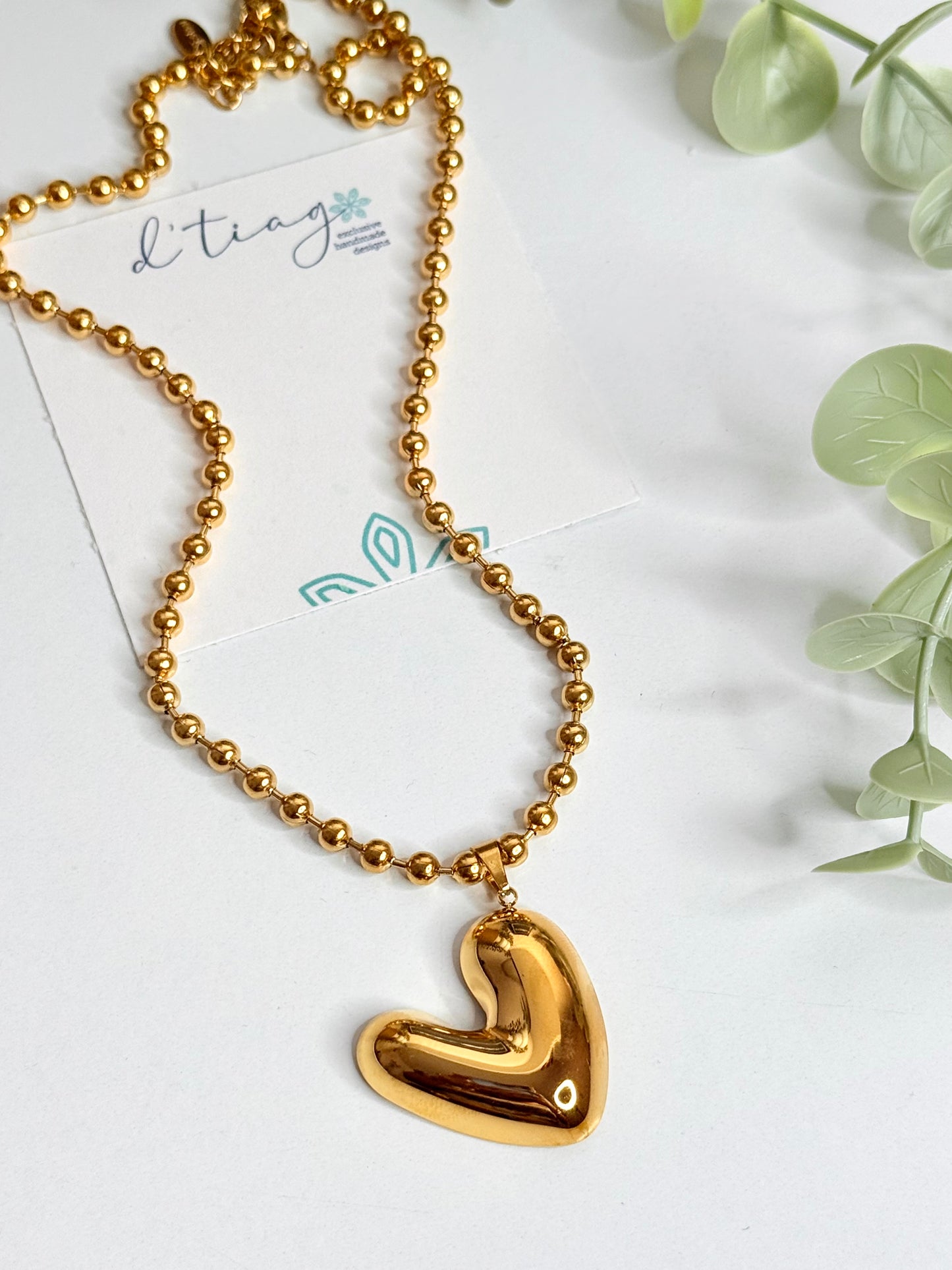 Mila Gold Heart Necklace