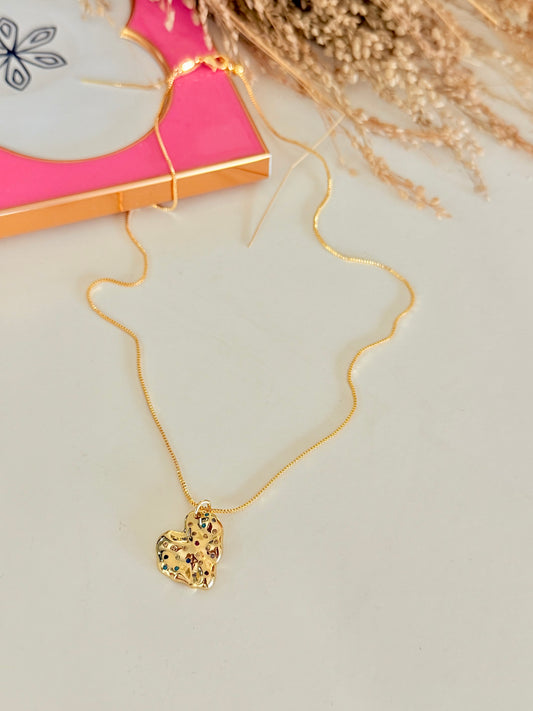 Jimena heart Necklae