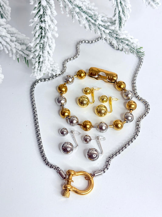 X-mas Bundle Marcela Necklace + Nina Bracelet + Alena Earrings