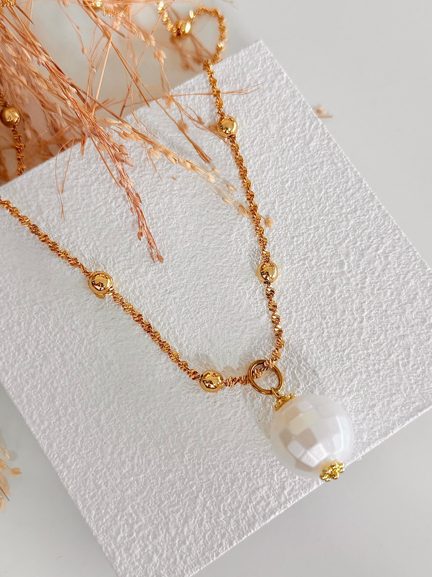 Disco Pearl Necklace