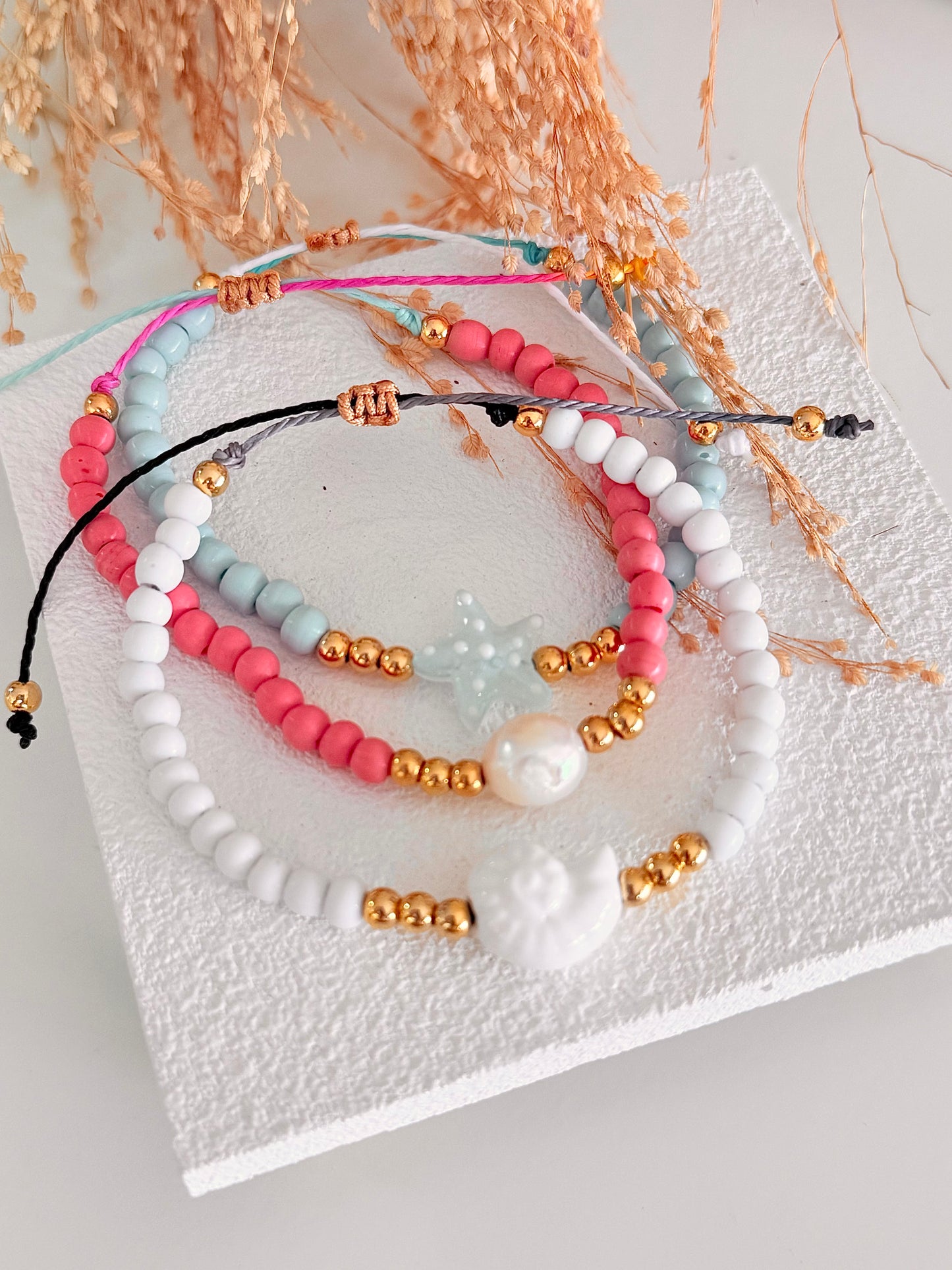 Sand Sea Bracelet: Set de 3 pulseras