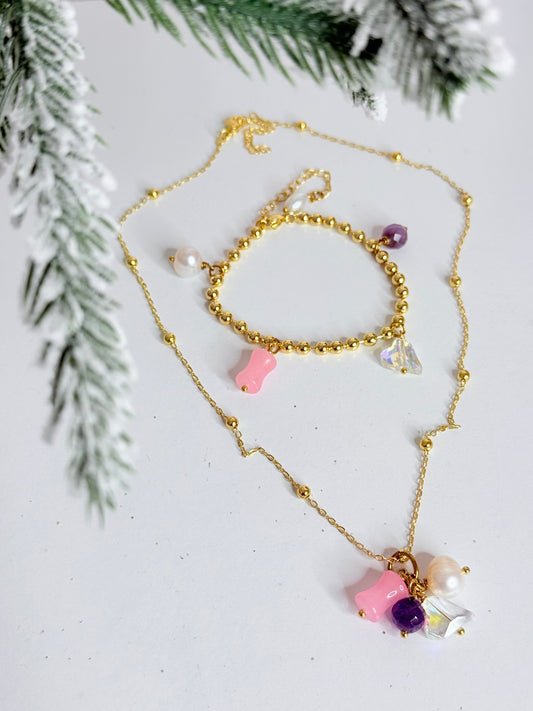 X-mas Bundle Mujer Virtuosa Necklace + MV Bracelet