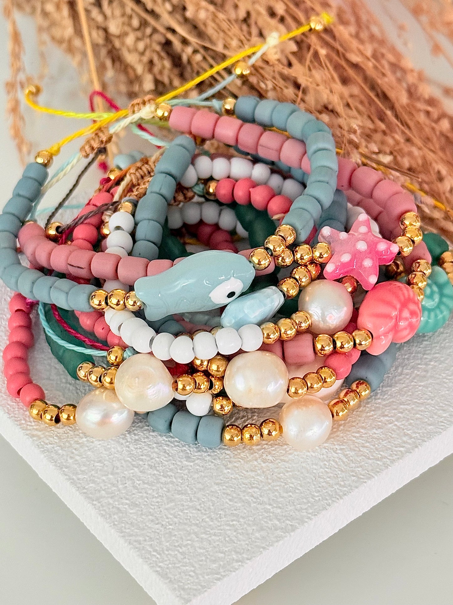 Sand Sea Bracelet: Set de 3 pulseras