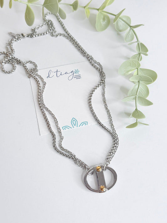 Kathia Doble Tono Necklace