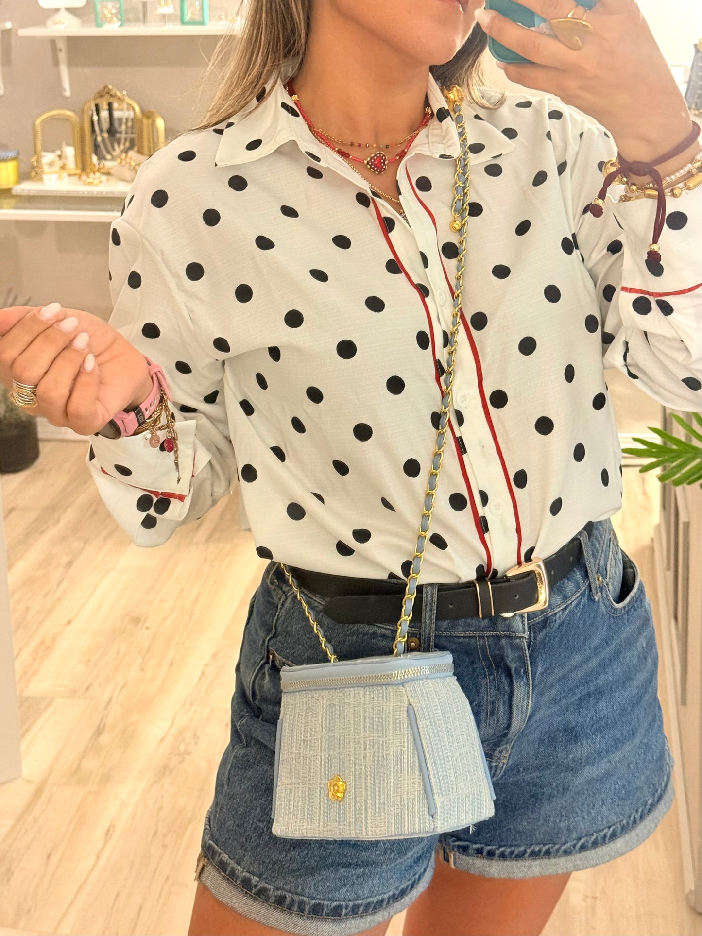 Small Denim Zara Crossbody Bag