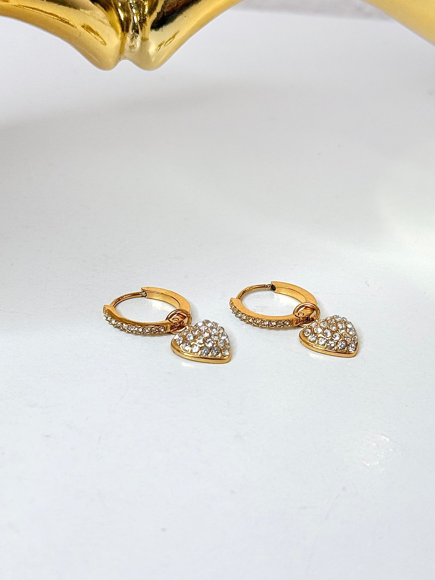 Mini Heart Cristal Earrings