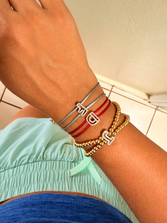 Shiny Letter Bracelet