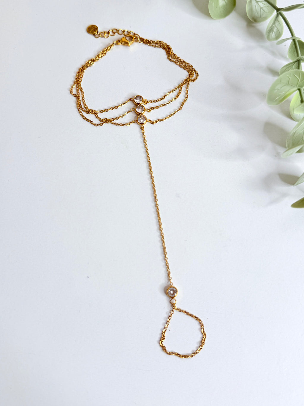 3 Hand Chain Bracelet