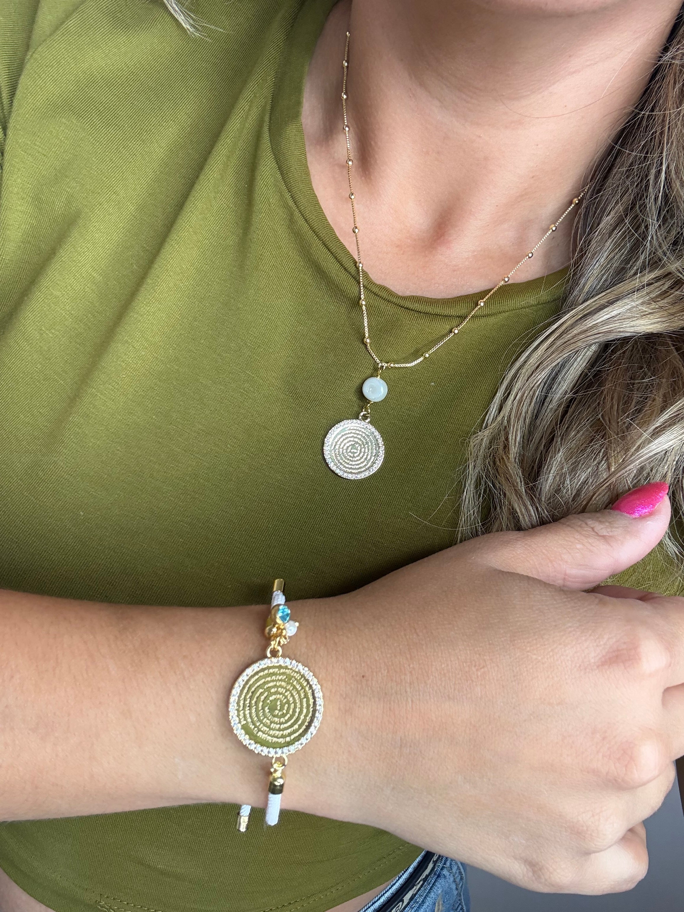 Padre Nuestro Necklace + Bracelet (Se venden por separado o en set)