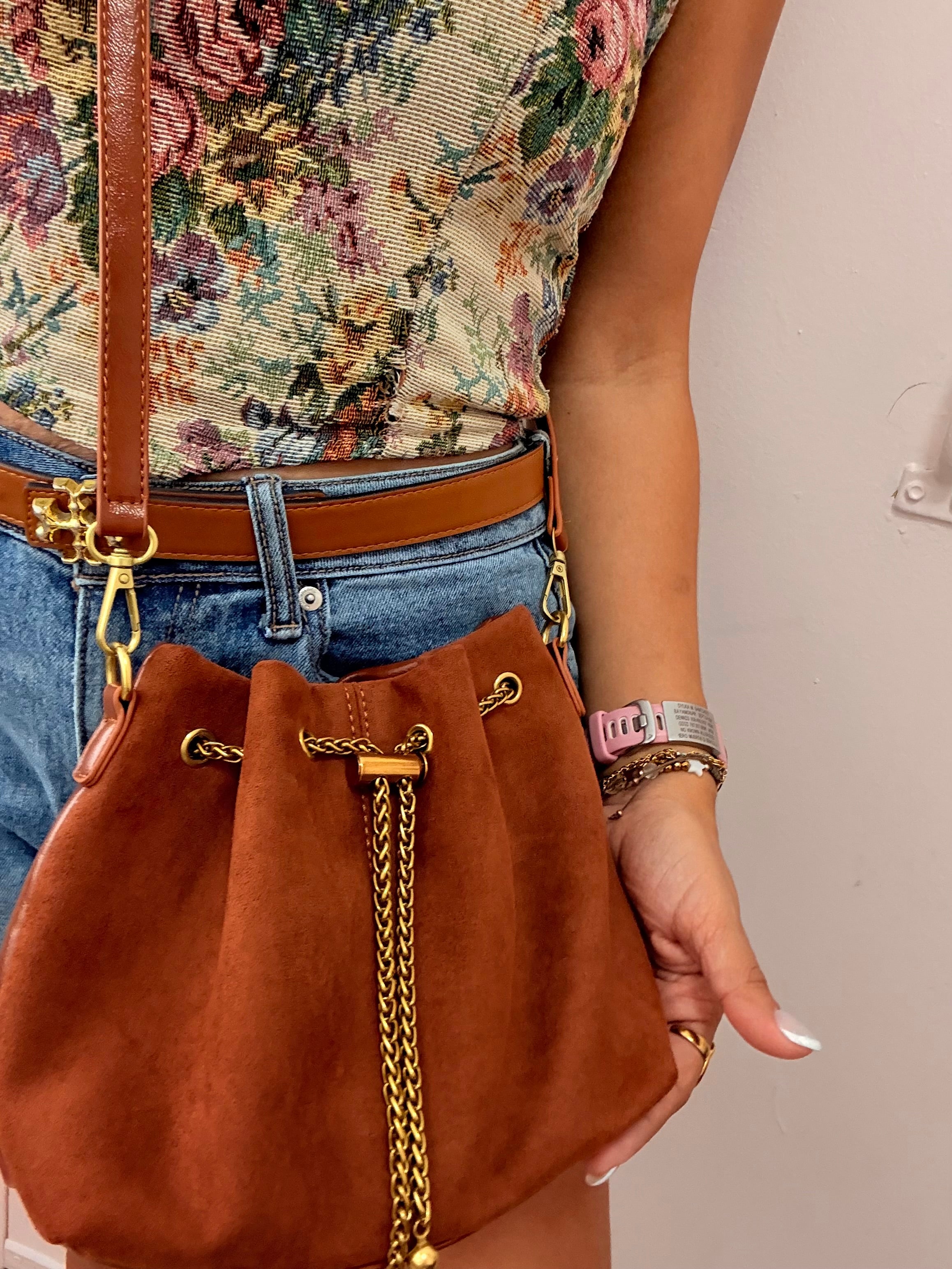 String Zara Bag color Caramel