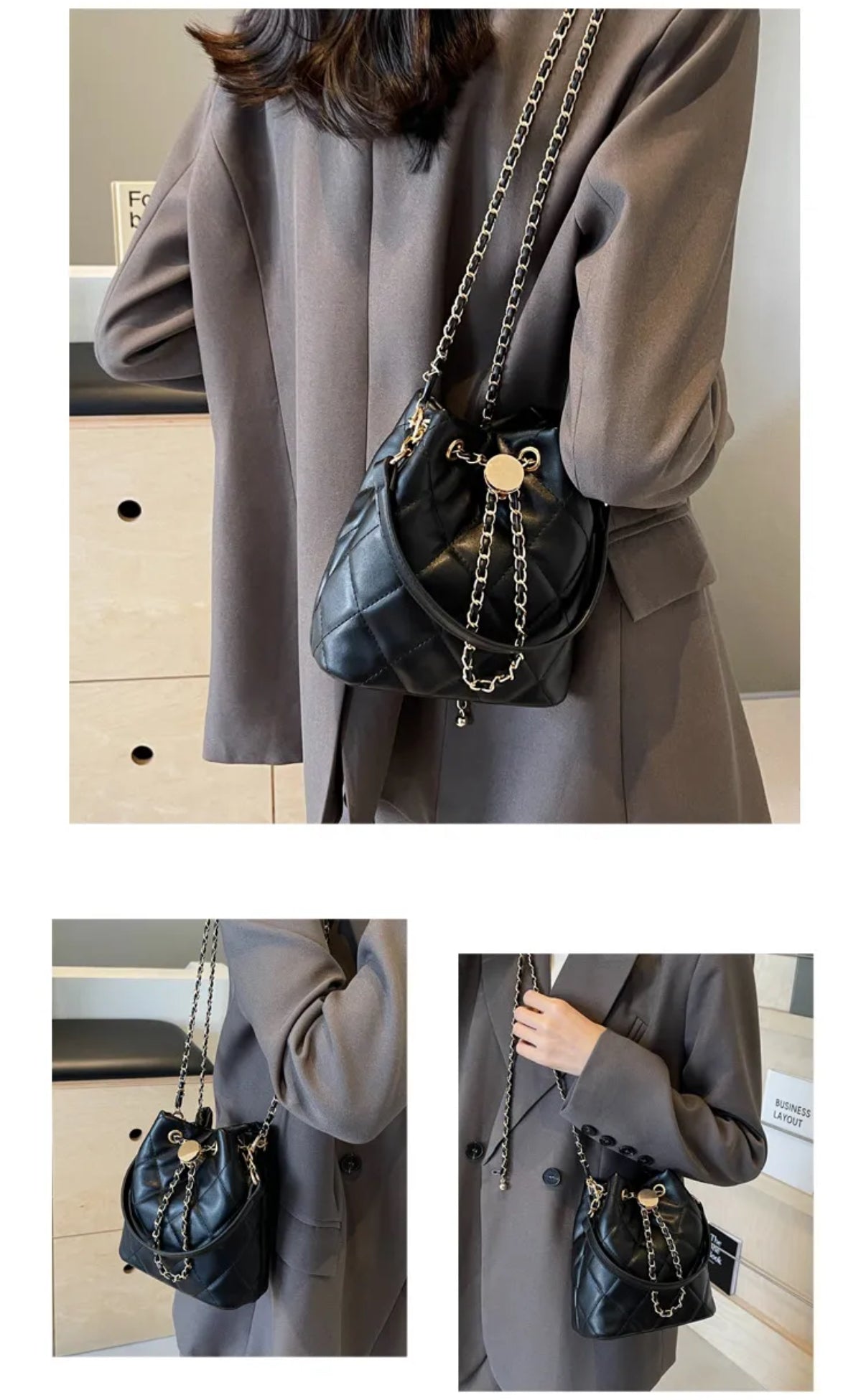 Bucket Zara bag Black