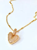 Bold Shiny Heart Necklace