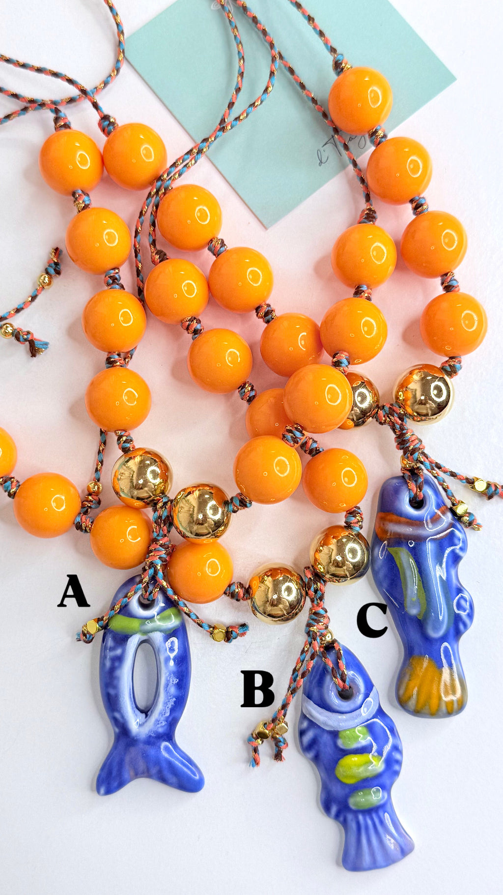 Valencia Necklace- Anaranjado