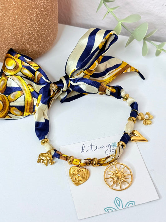 Stella Blue & Gold Necklace