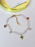 Pearls & Hearts Pearl Bracelet