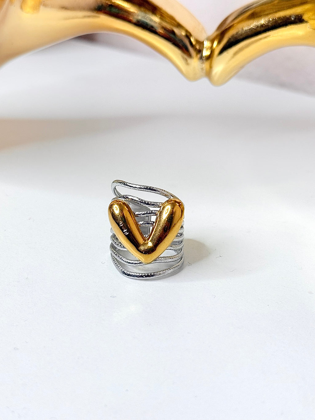 Sortija 2 tonos Corazon Ring