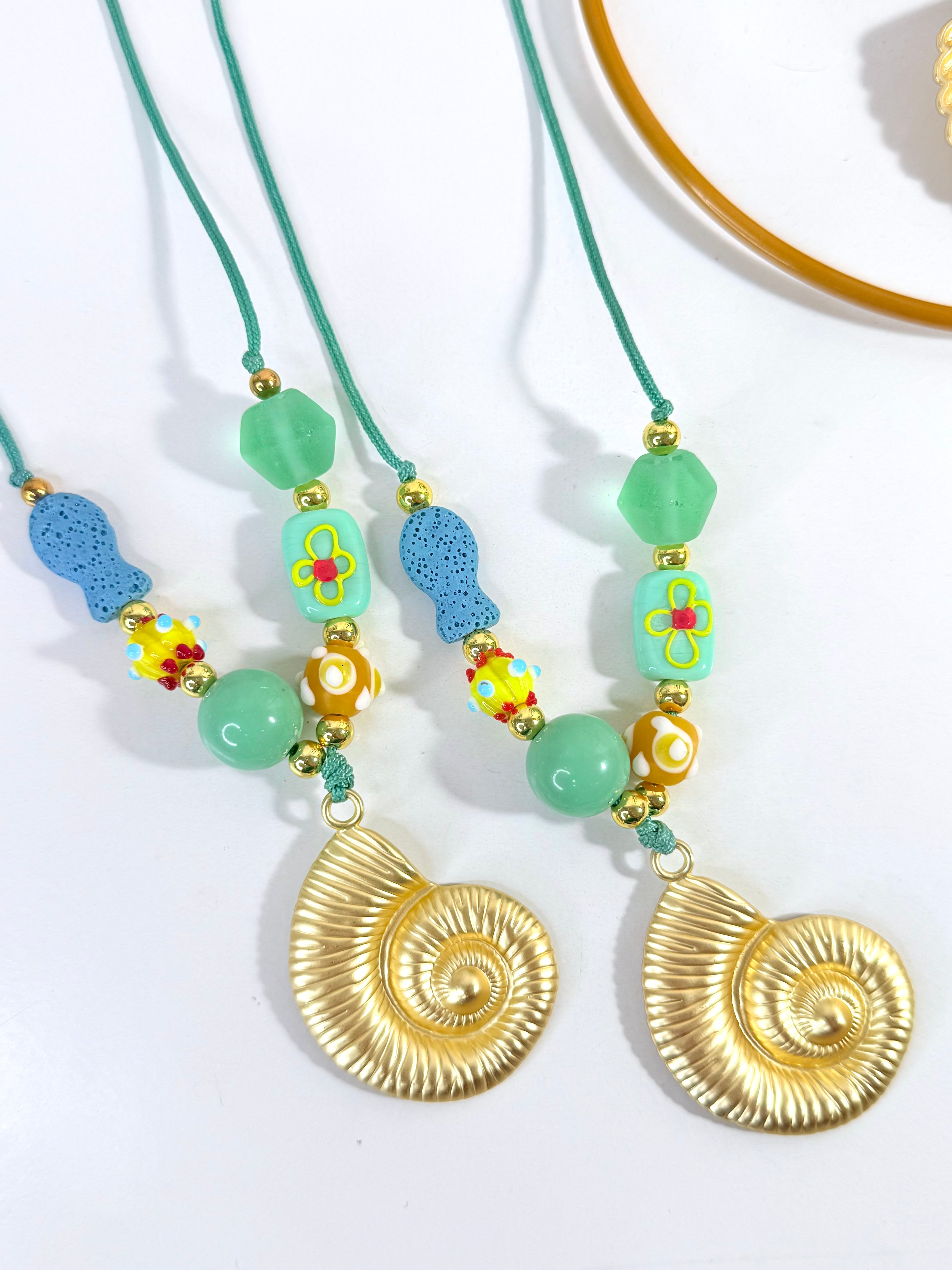 Green Shell Necklace