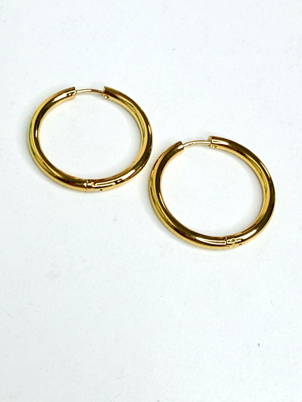 Gold Hoops Earrings