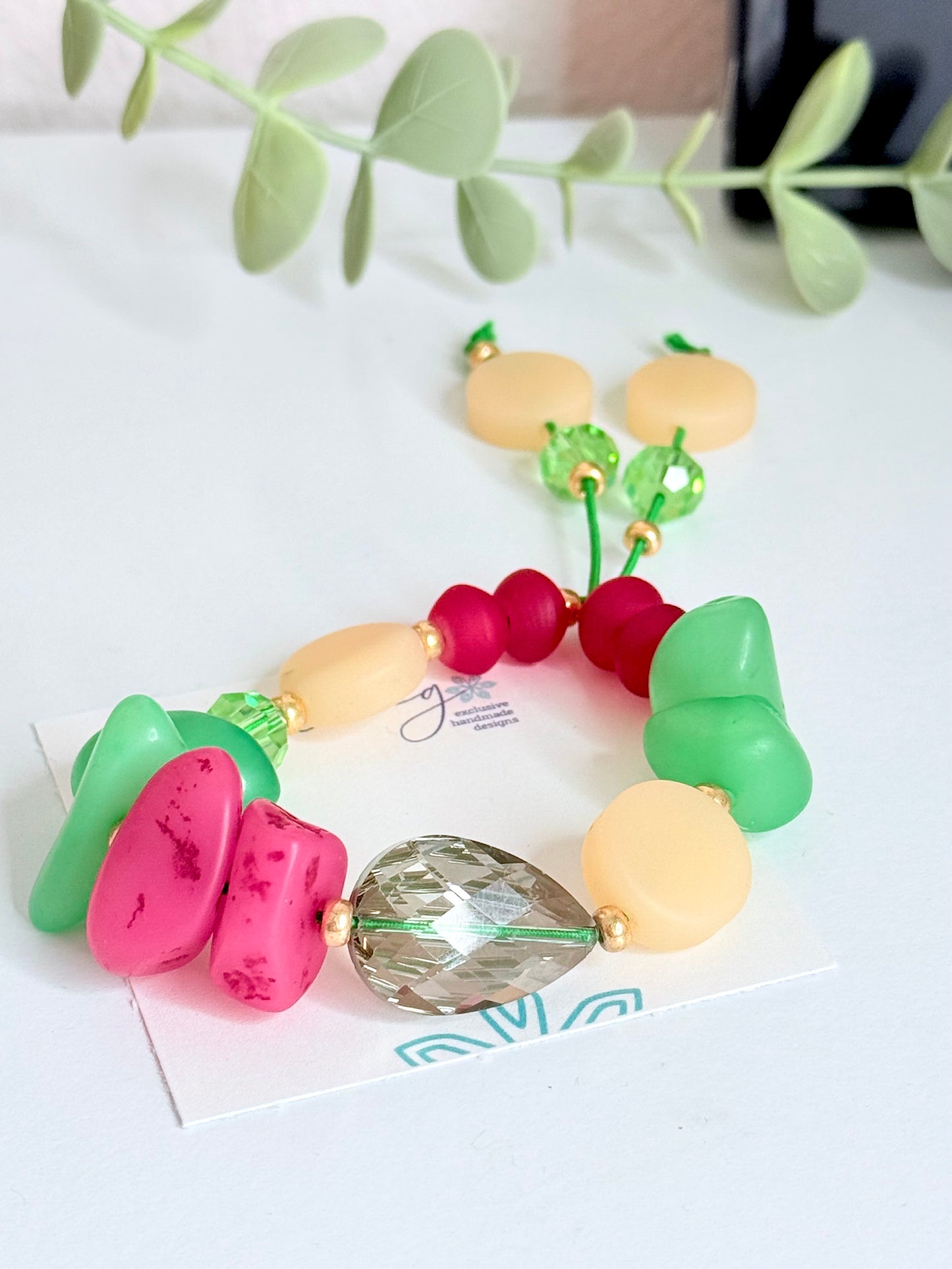 Color Bloom Bracelet- Green