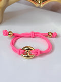 Guci Link Bracelet Pink