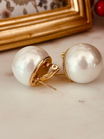 Big Pearl Earrings