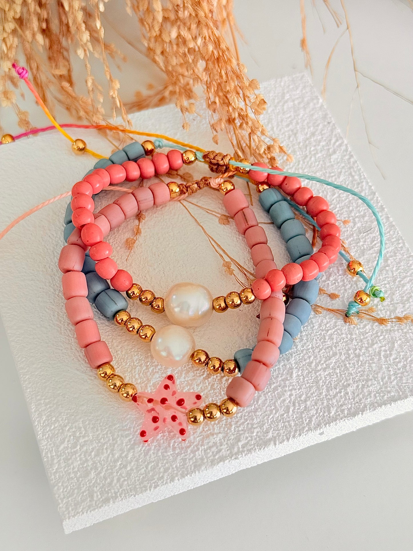 Sand Sea Bracelet: Set de 3 pulseras