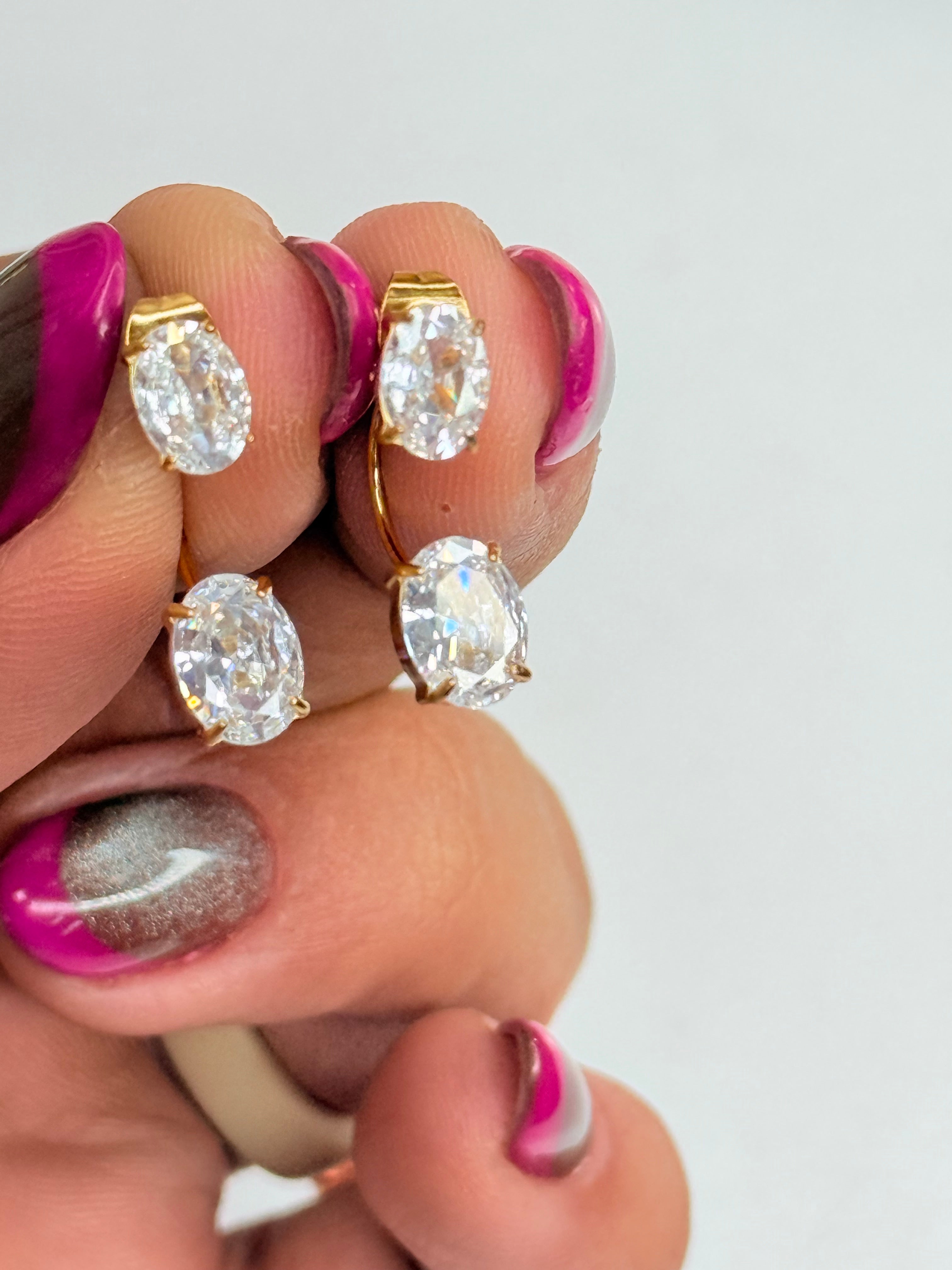 Alena Floating Diamond Earrings