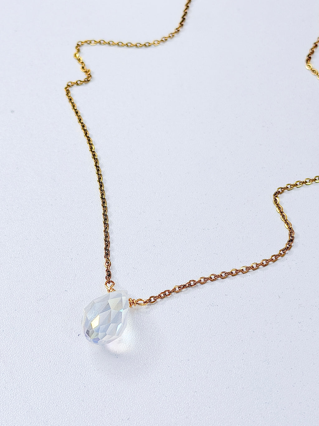 Clear boreal Drop Necklace