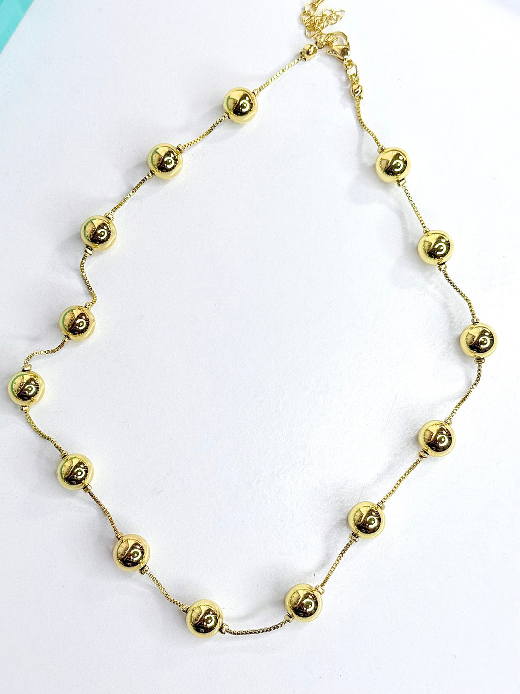 Ball Chain oro Necklace