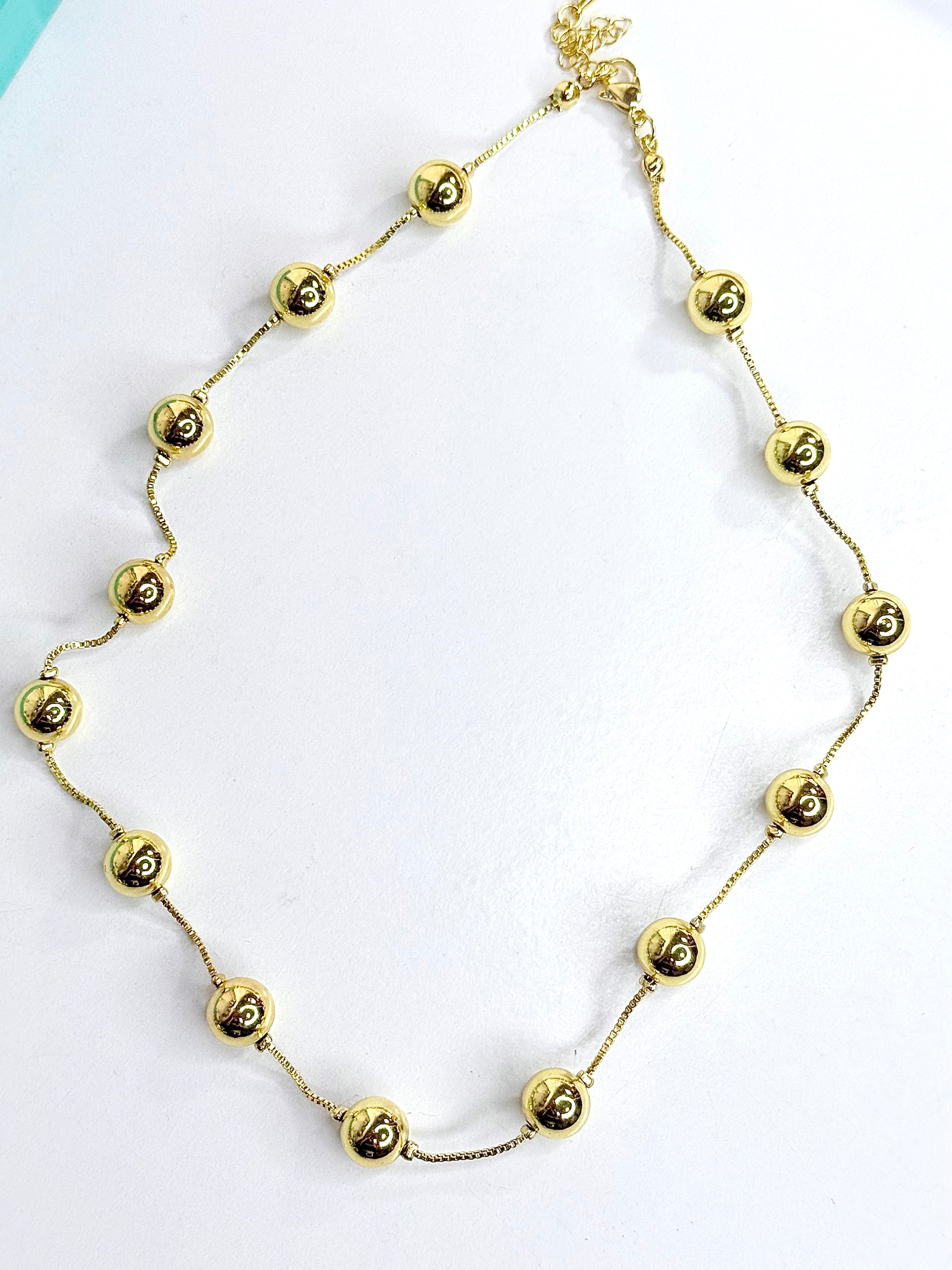 Ball Chain oro Necklace