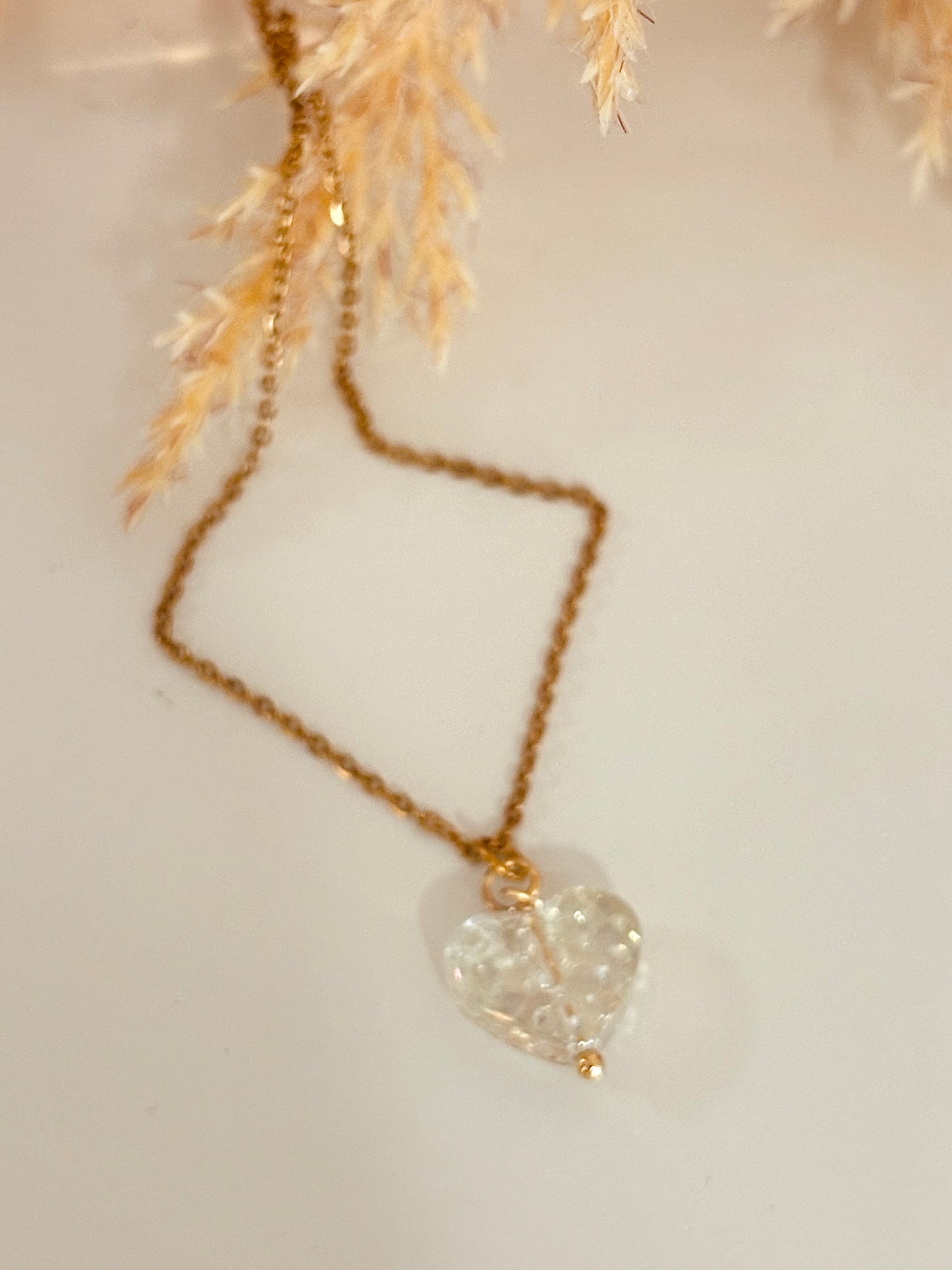 Clear Heart Necklace