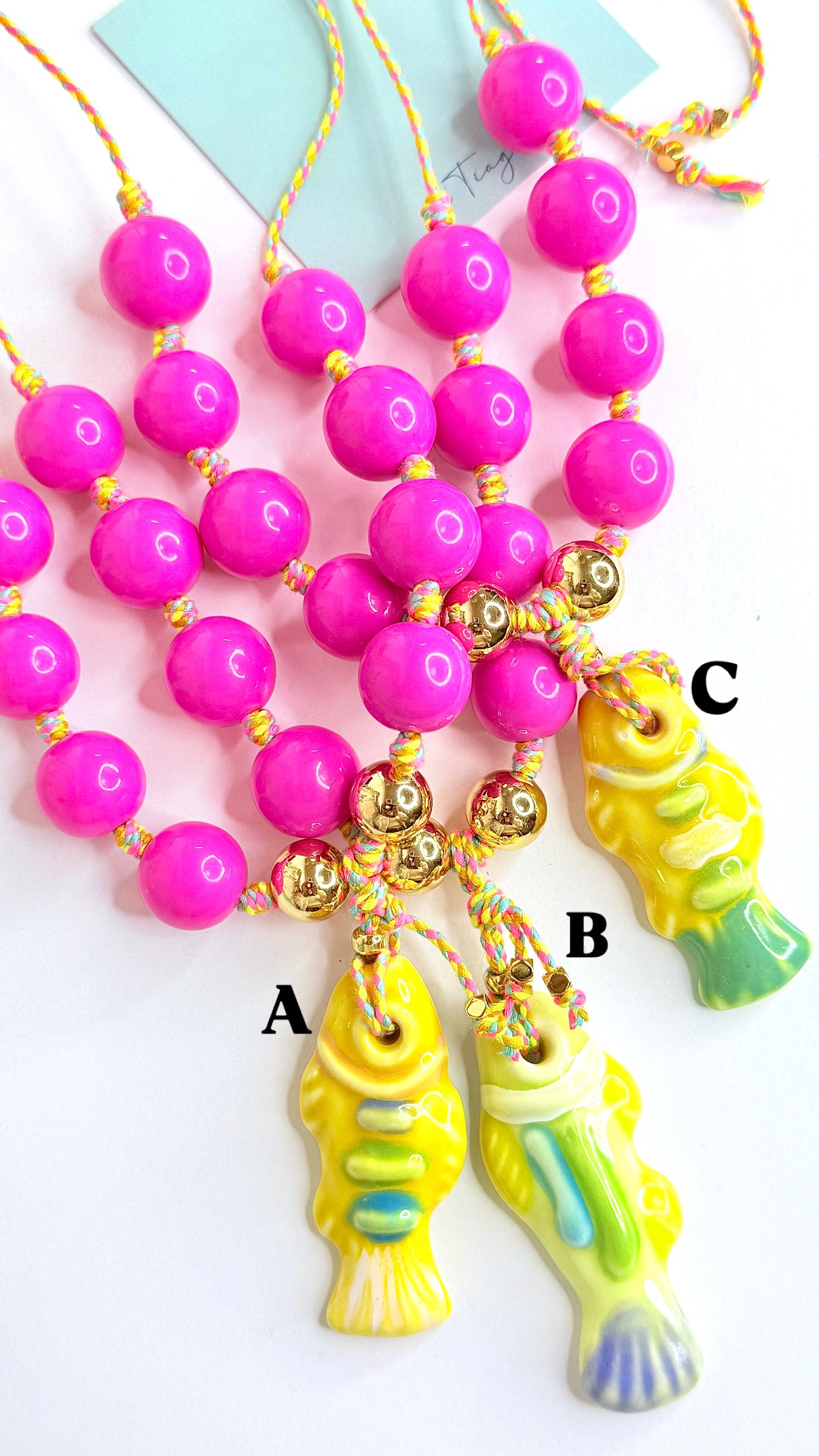 Valencia Necklace- Fuscia