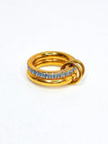 Blue Diamond double Ring