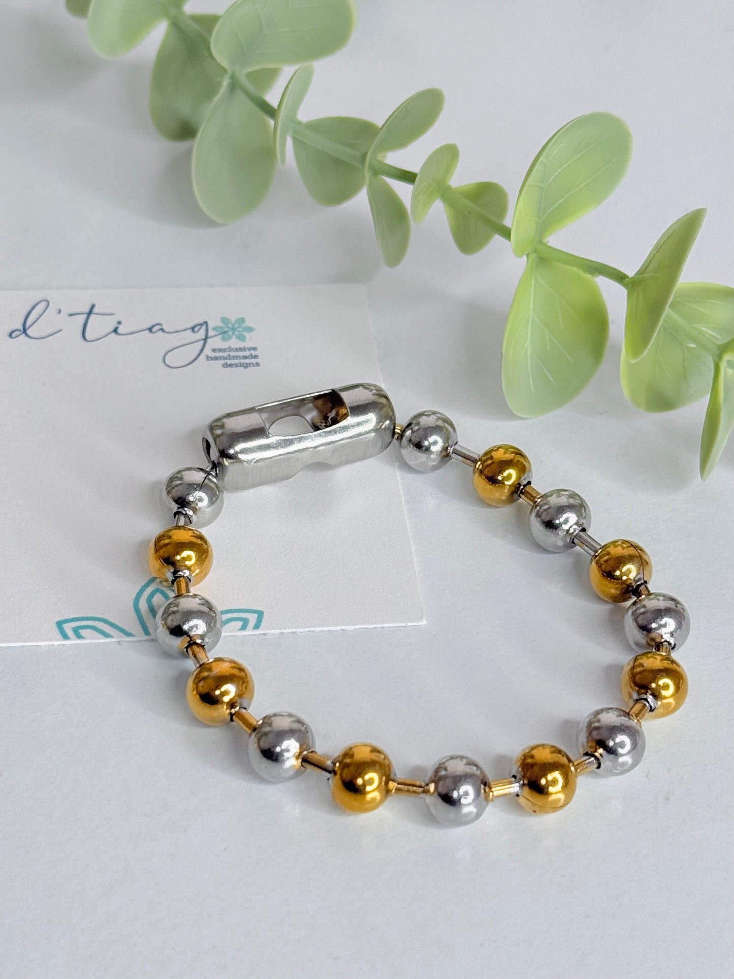 Nina 2 Tone Ball Bracelet