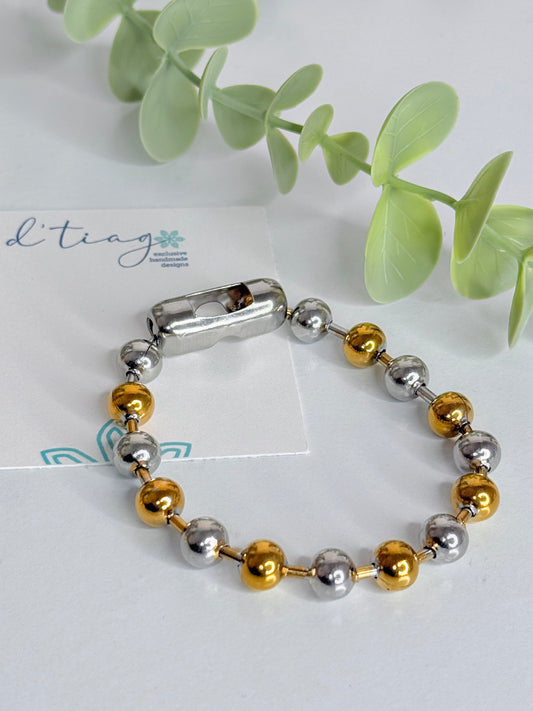 Nina 2 Tone Ball Bracelet
