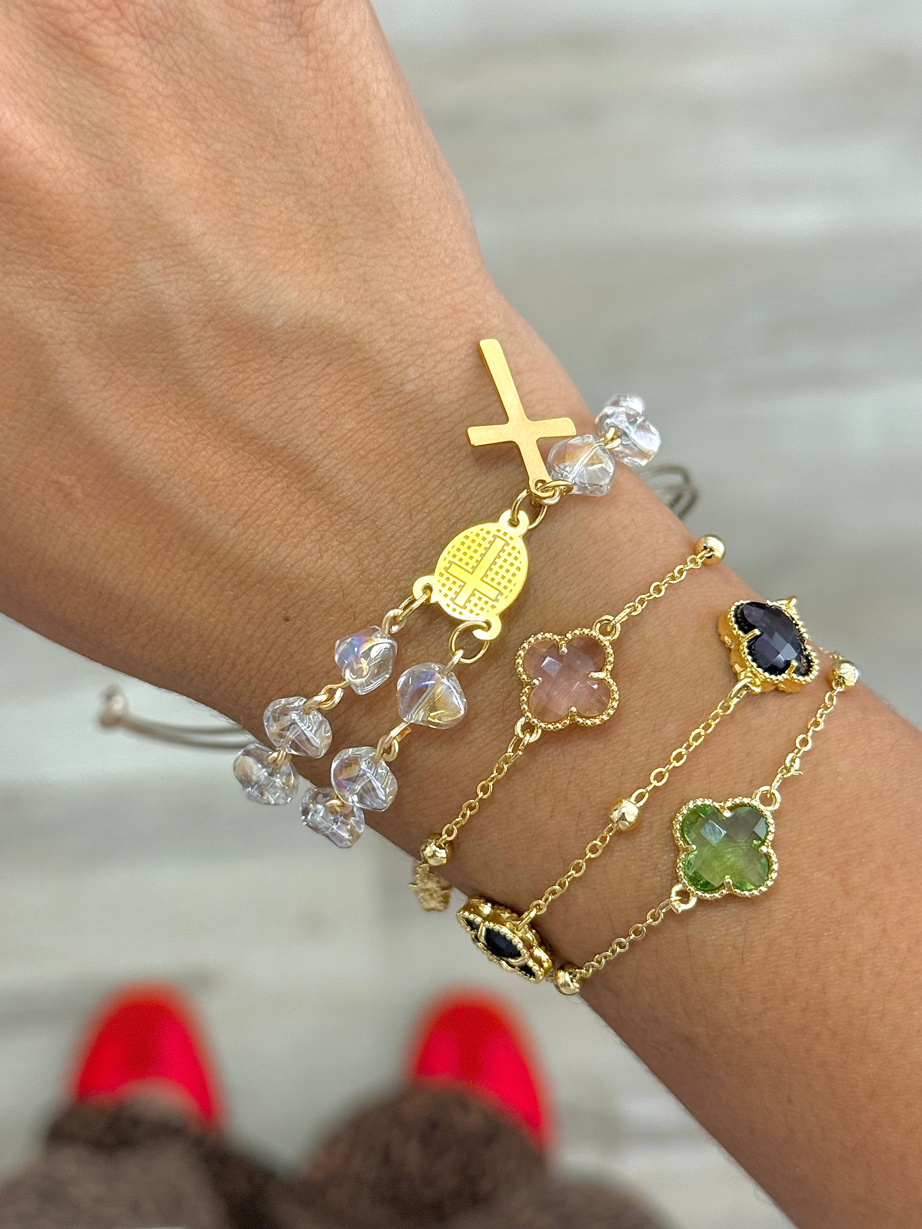 Eterna Rosary Bracelet con medalla de la VIRGEN Milagrosa- Hdj