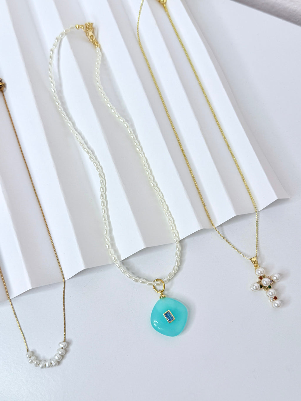 Multi Color Cross Necklace