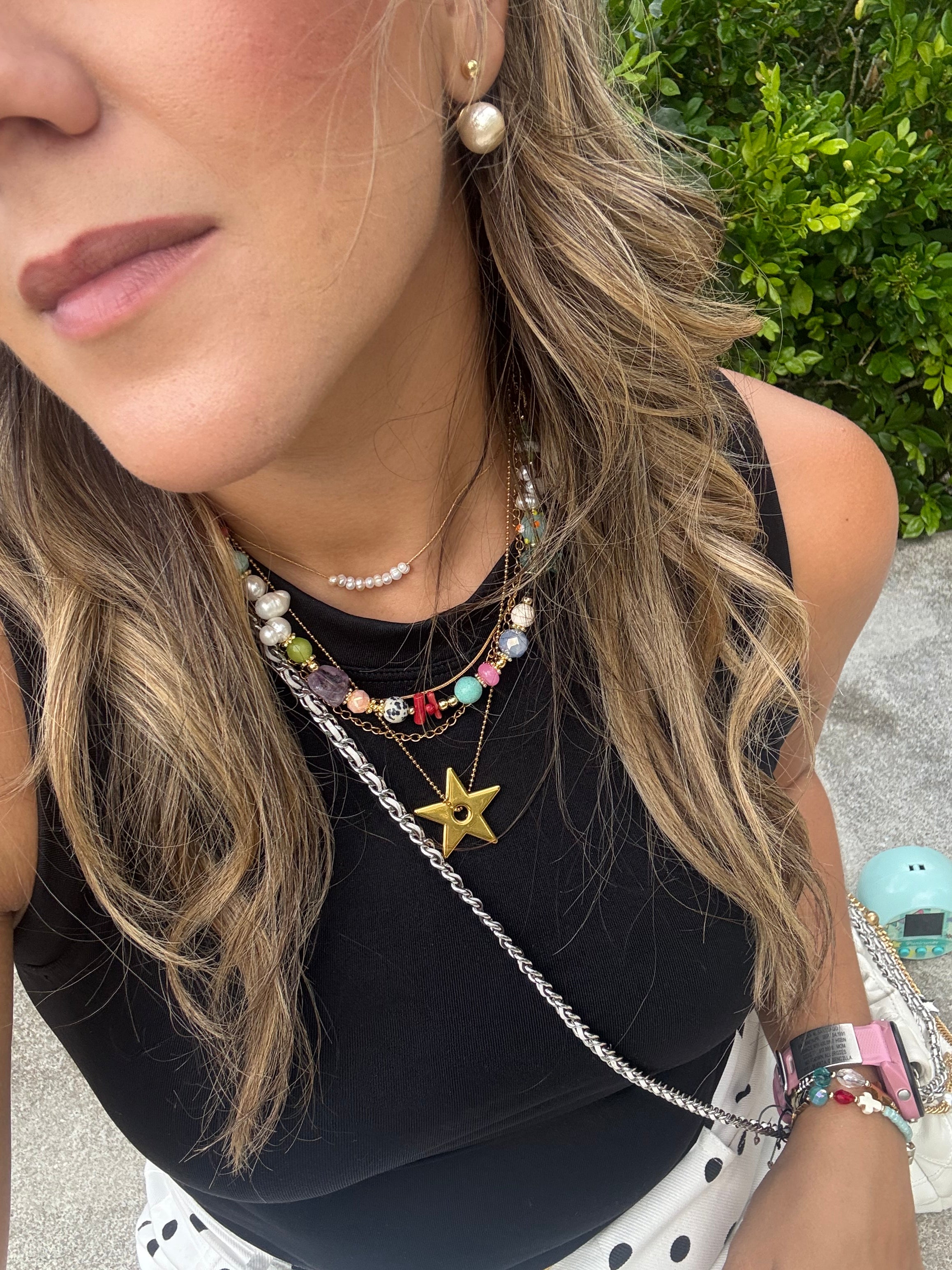 3 layer Star Necklace