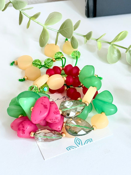Color Bloom Bracelet- Green