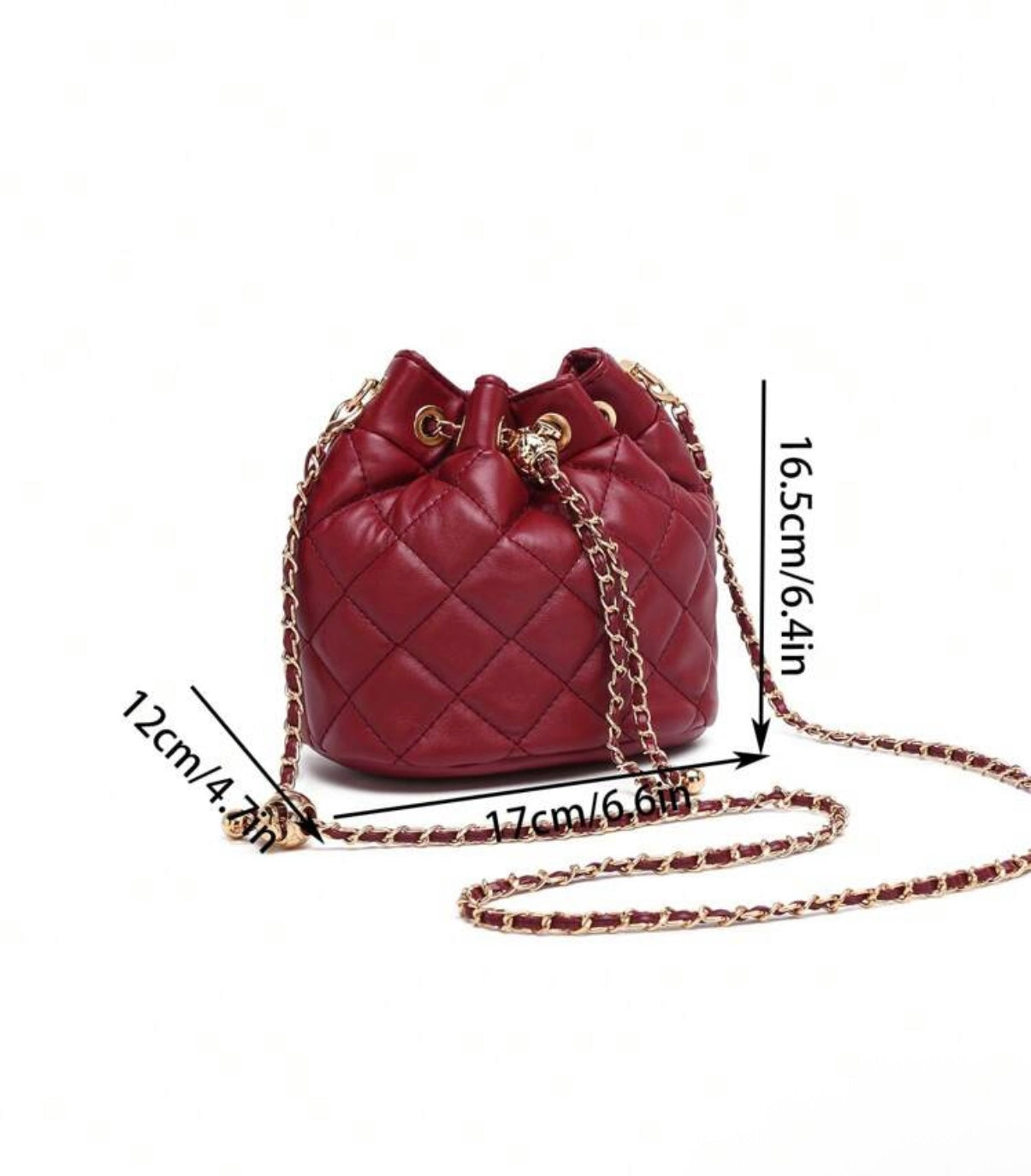 Cherry Red Bucket Zara Bag