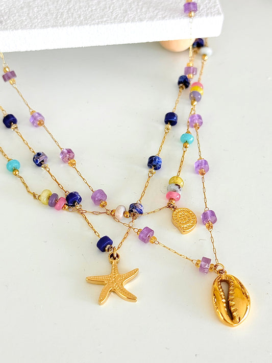 Navy Necklace