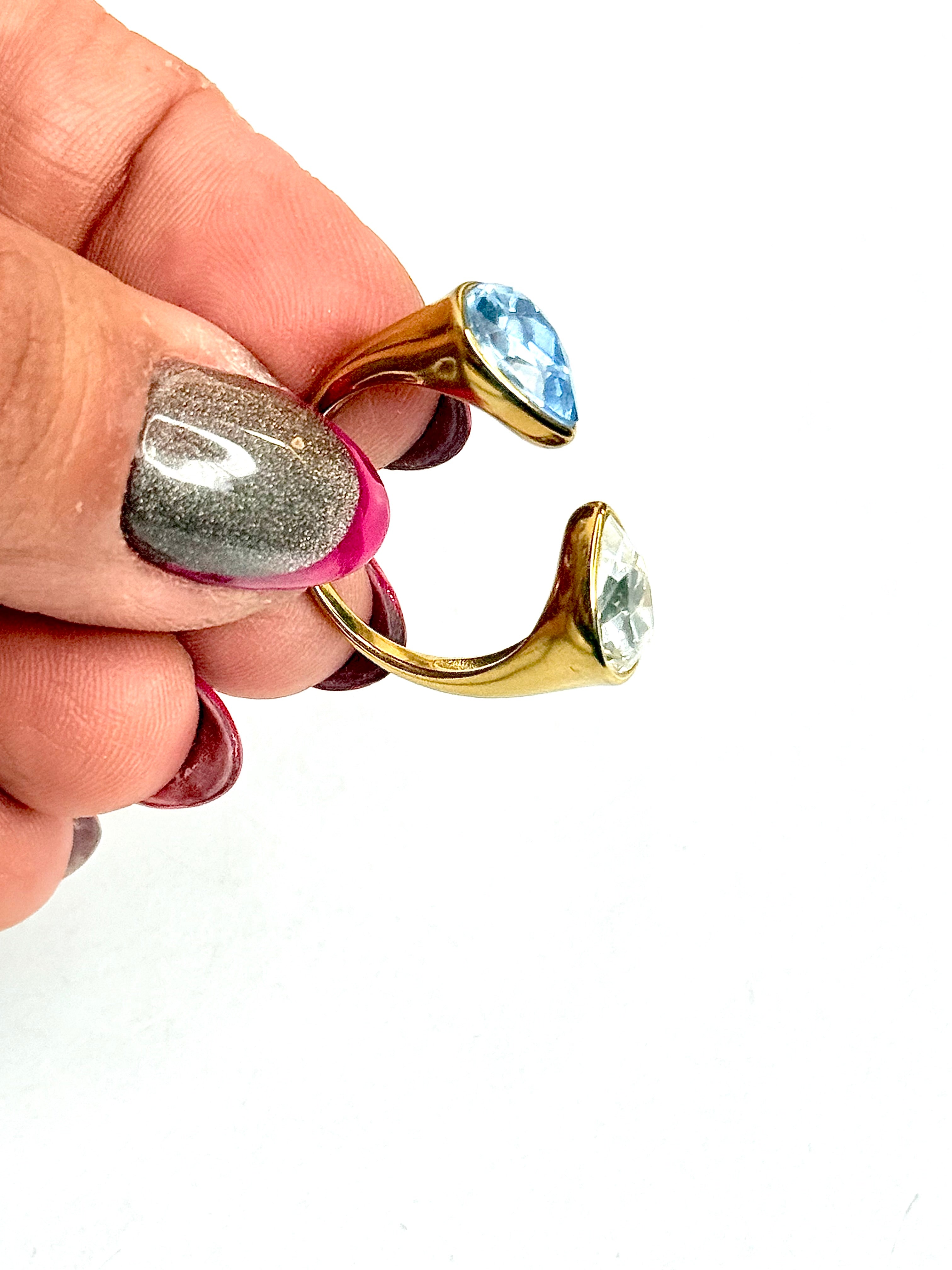 September Blue and Cristal Ring