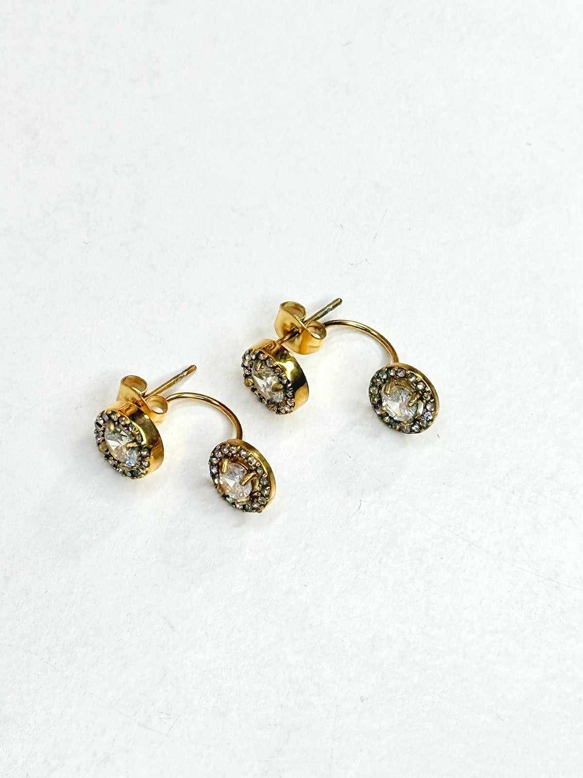 Alena Round Diamond Earrings