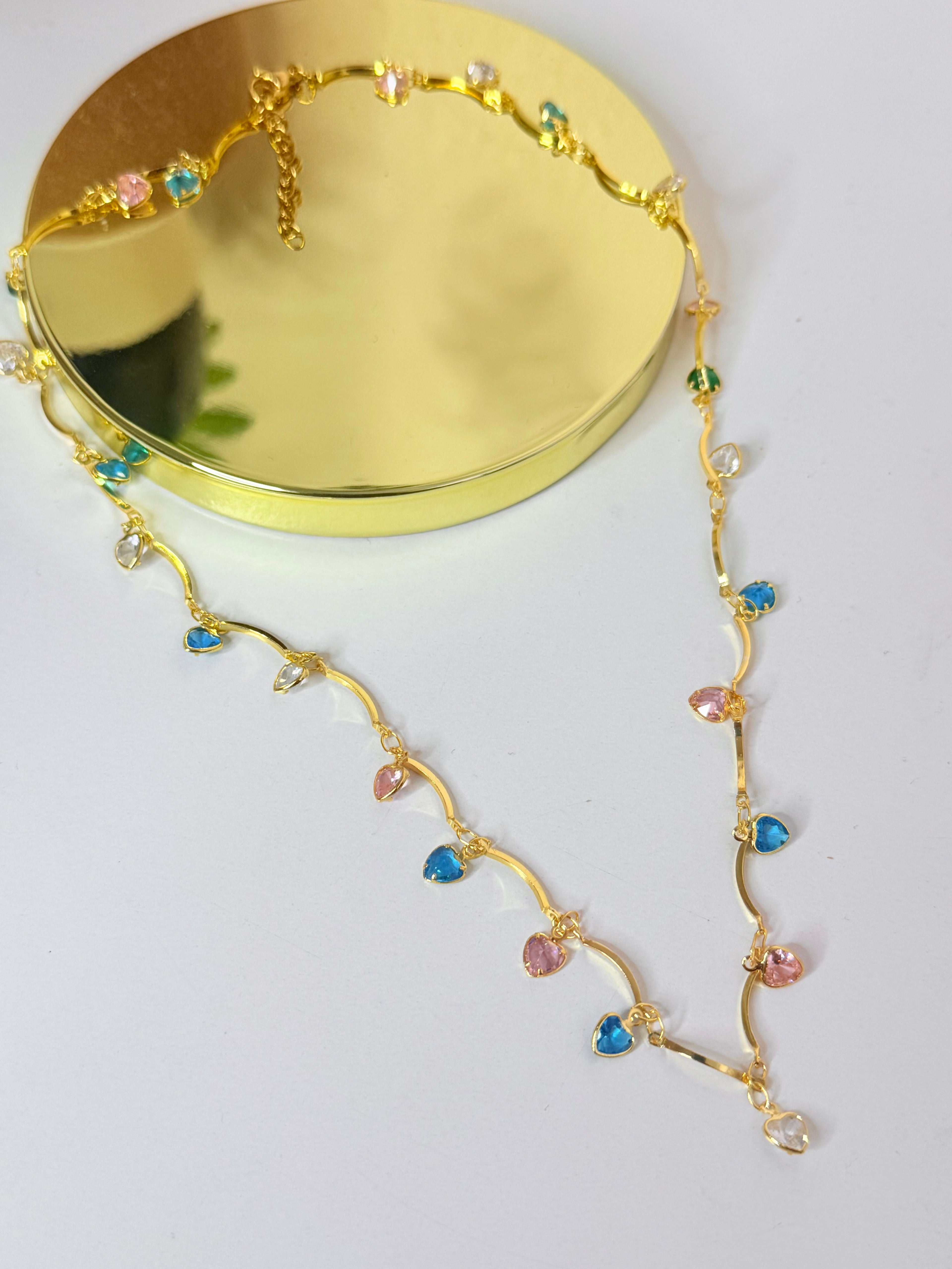 Mini Heart Charms Necklace