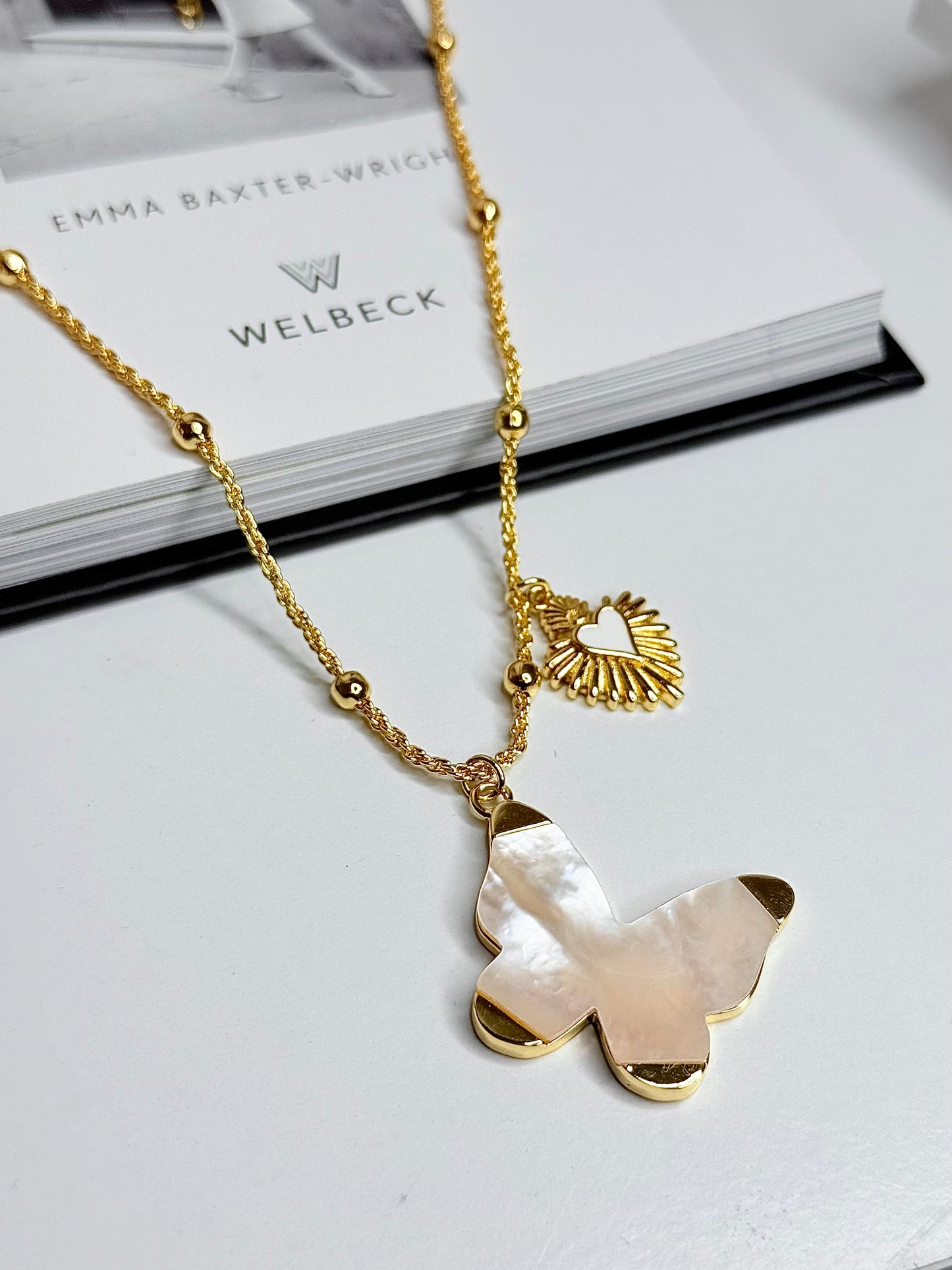 Butterfly Nacar Necklace