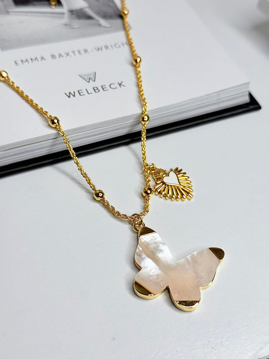 Butterfly Nacar Necklace