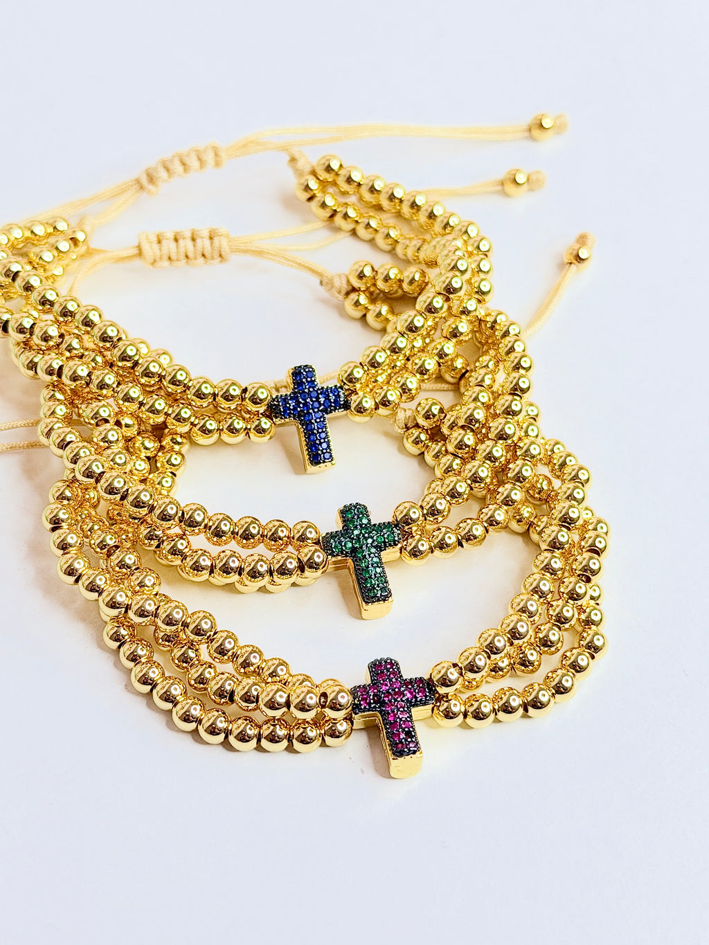 Gold Cross Bracelet hdj